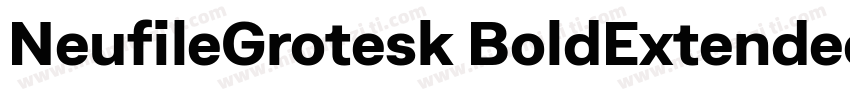NeufileGrotesk BoldExtended字体转换